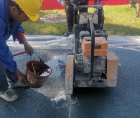 深圳交通綜治透水道路施工中！